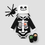  2pcs Baby Girl/Boy Halloween Hyper-Tactile Romper Set Black