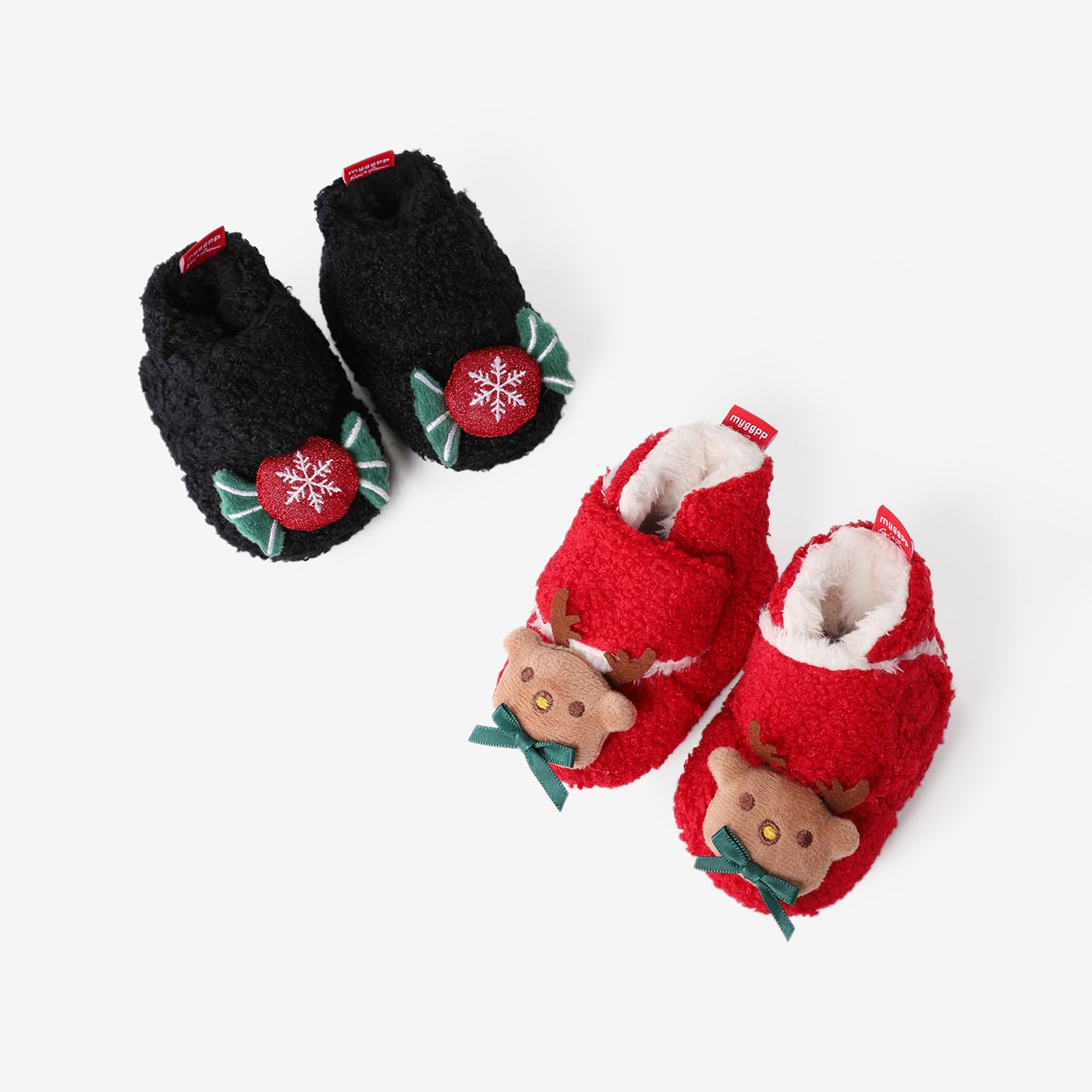 Christmas Baby & Toddler Festival Theme Decor Prewalker Shoes