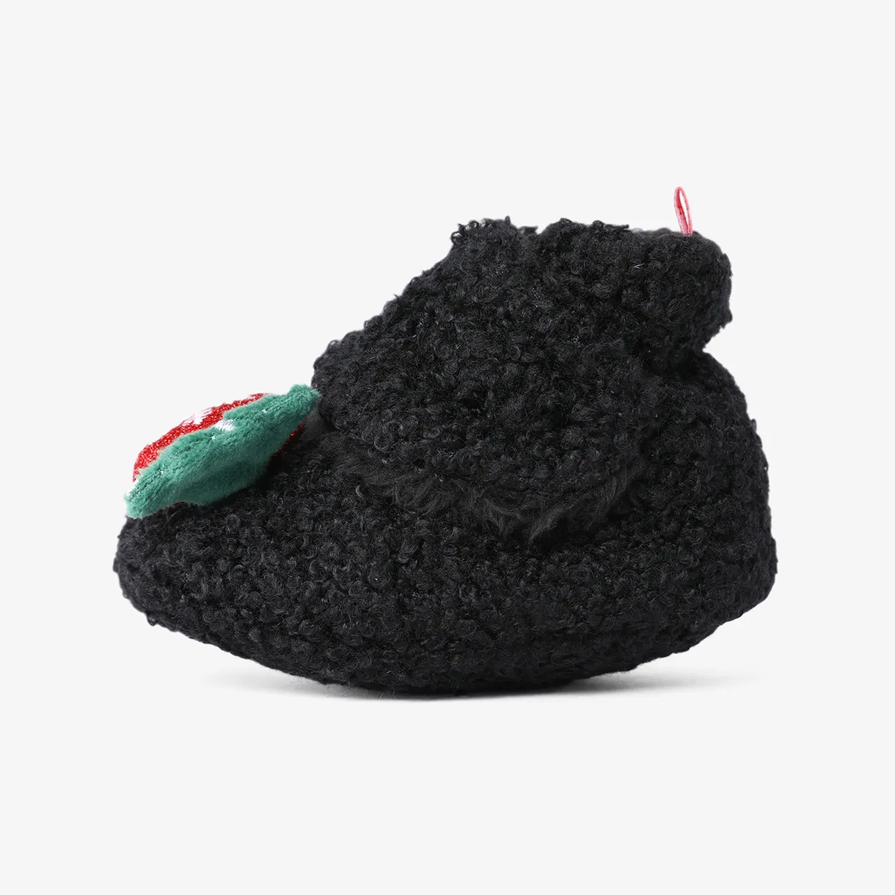  عيد الميلاد الطفل والأطفال الصغار مهرجان موضوع ديكور أحذية Prewalker أسود big image 1