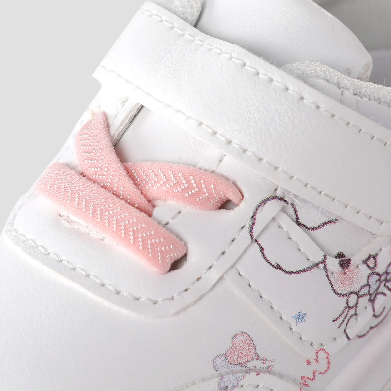 Toddler & Kids Childlike Rabbit Pattern Velcro Casual Shoes Pink big image 1