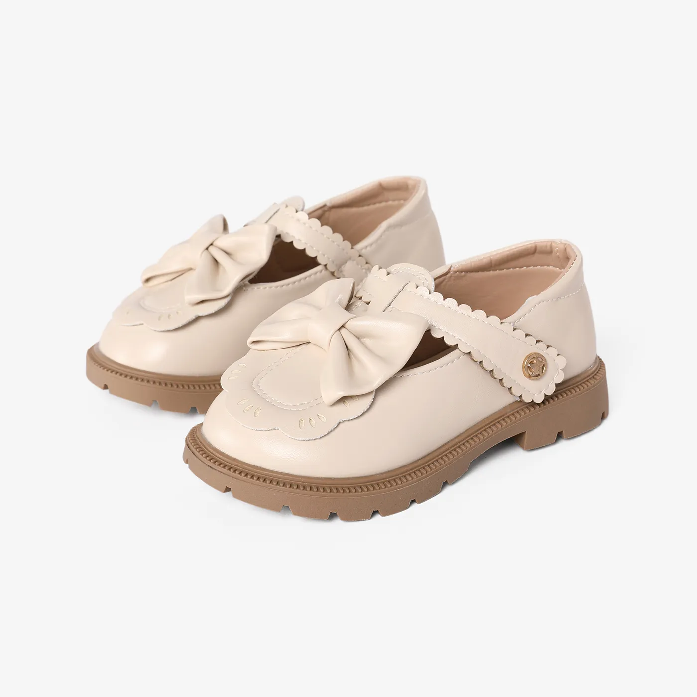  Toddler and Kids Sweet 3D Bow Decor Leather Shoes  image 2