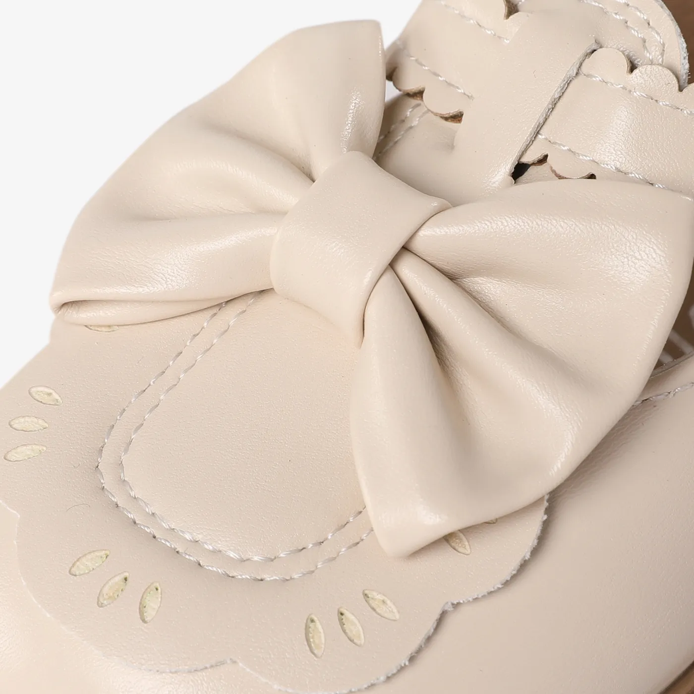  Toddler and Kids Sweet 3D Bow Decor Leather Shoes  image 5