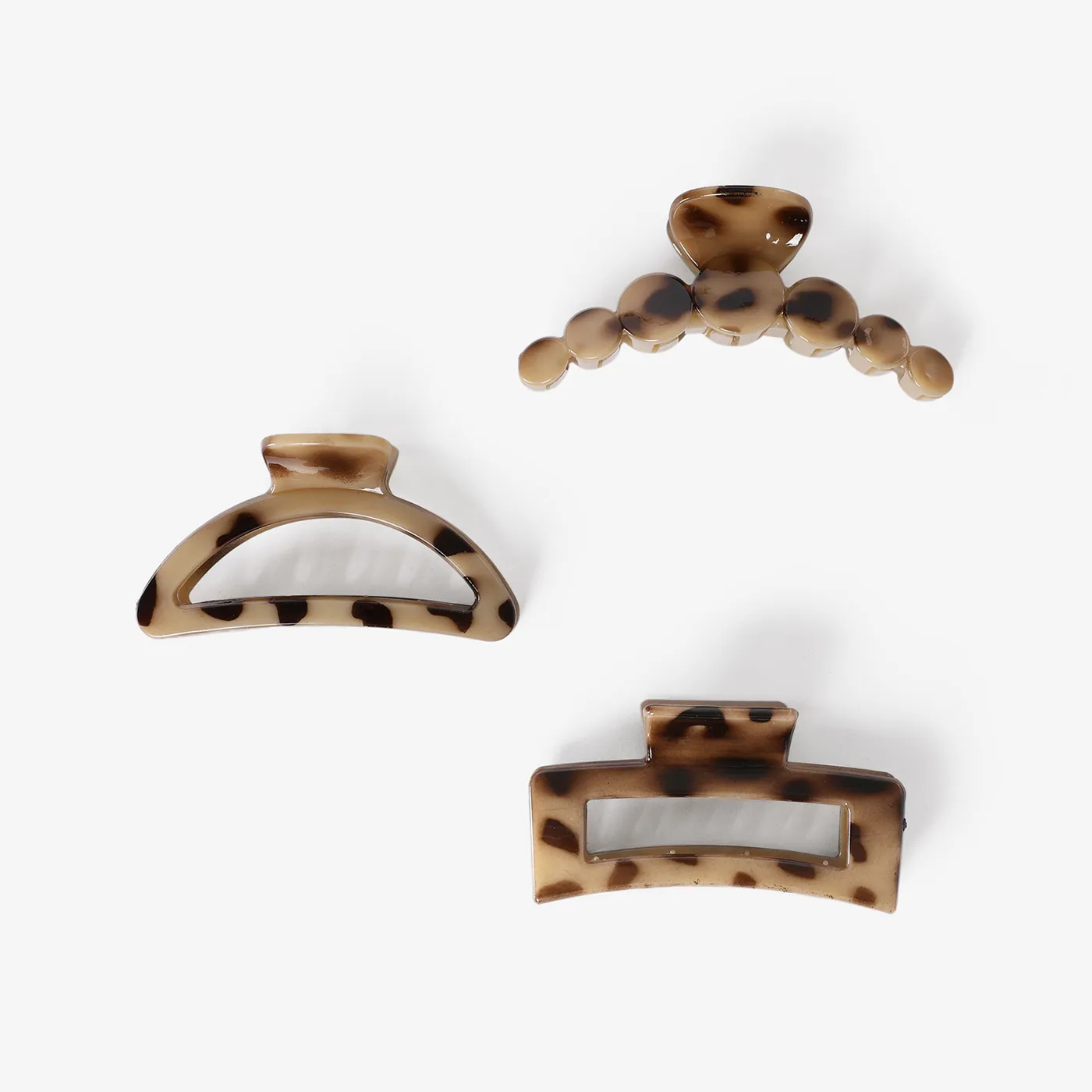 Kids/toddler Classic Vintage Tortoiseshell Kids' Grab Clips Brown big image 1