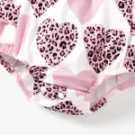 2pcs Baby Girl Sweet Heart-shaped 95% Cotton Long Sleeve Romper Set  image 5