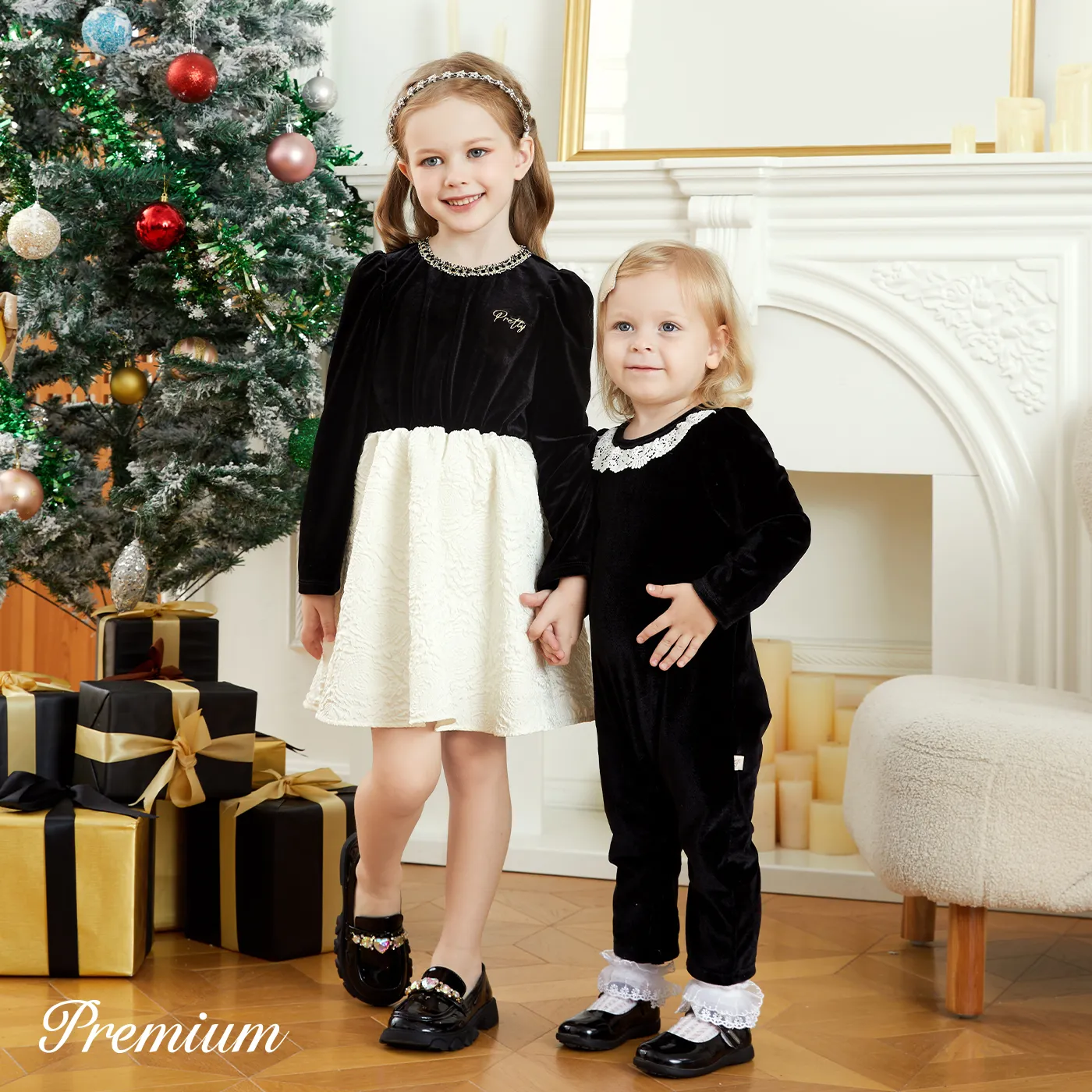 Baby Girl Elegant Trendy Set/Jumpsuit Black image 5