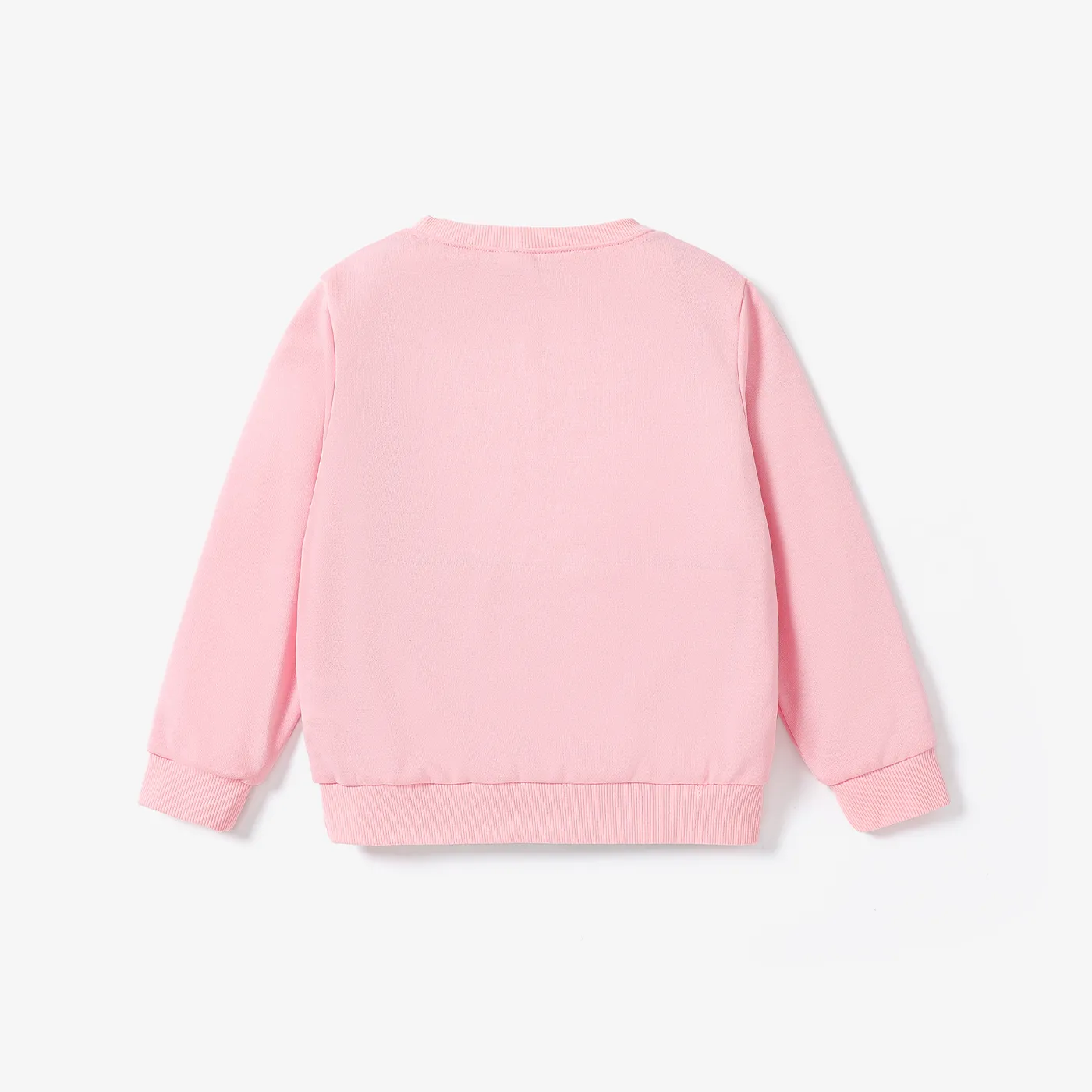 Kid Girl Heart-shaped Childlike Sweatshir Pink image 2
