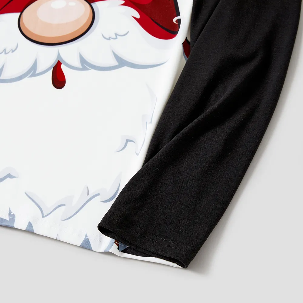 Christmas Family Matching Santas Print Pajamas Sets (Flame Resistant)   big image 19