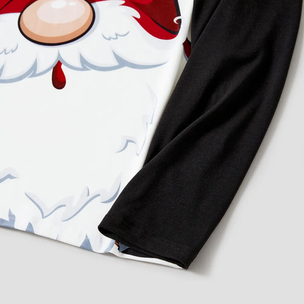 Christmas Family Matching Santas Print Pajamas Sets (Flame Resistant) big image 19