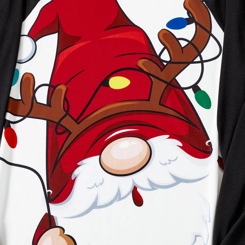 Christmas Family Matching Santas Print Pajamas Sets (Flame Resistant)   big image 4