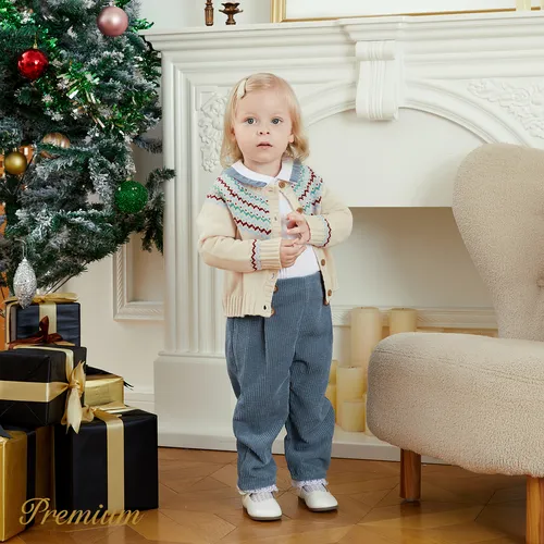 Baby Girl/Boy Christmas Fair Isle Pattern Sweater