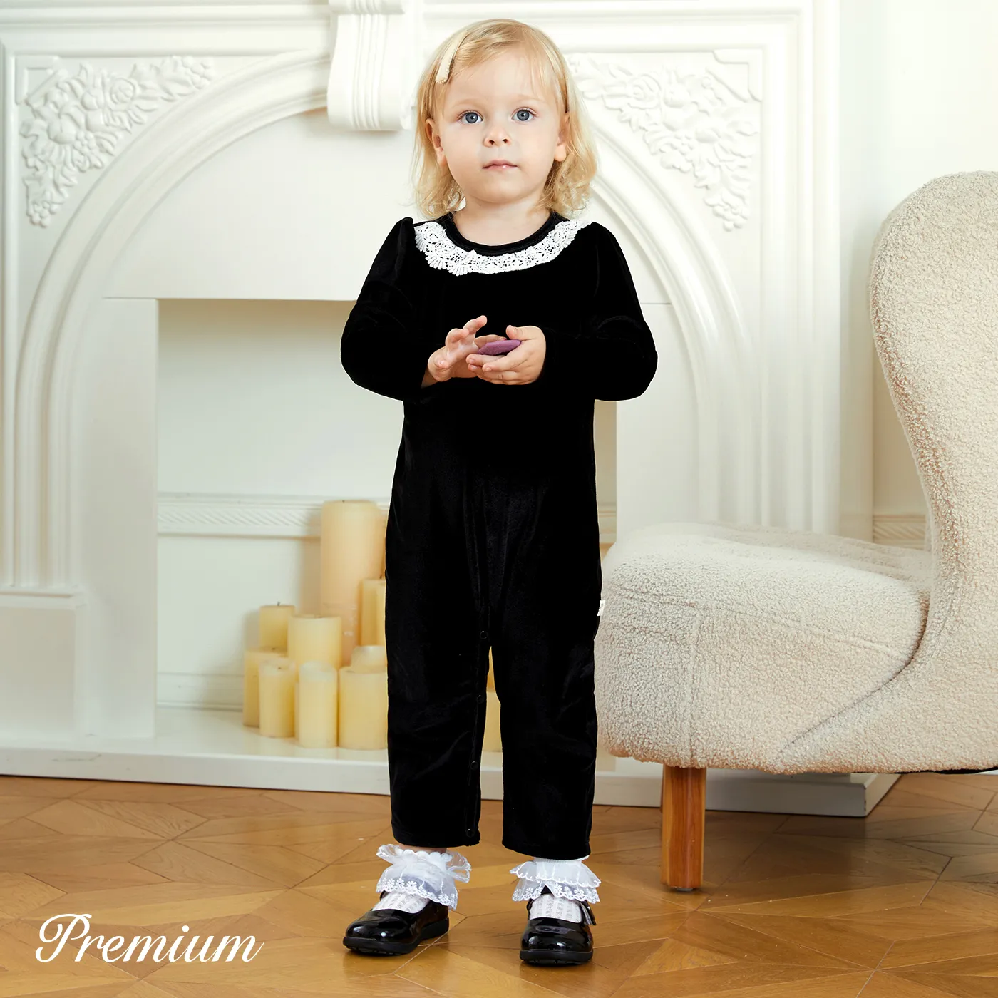 Baby Girl Elegant Trendy Set/Jumpsuit Black image 6