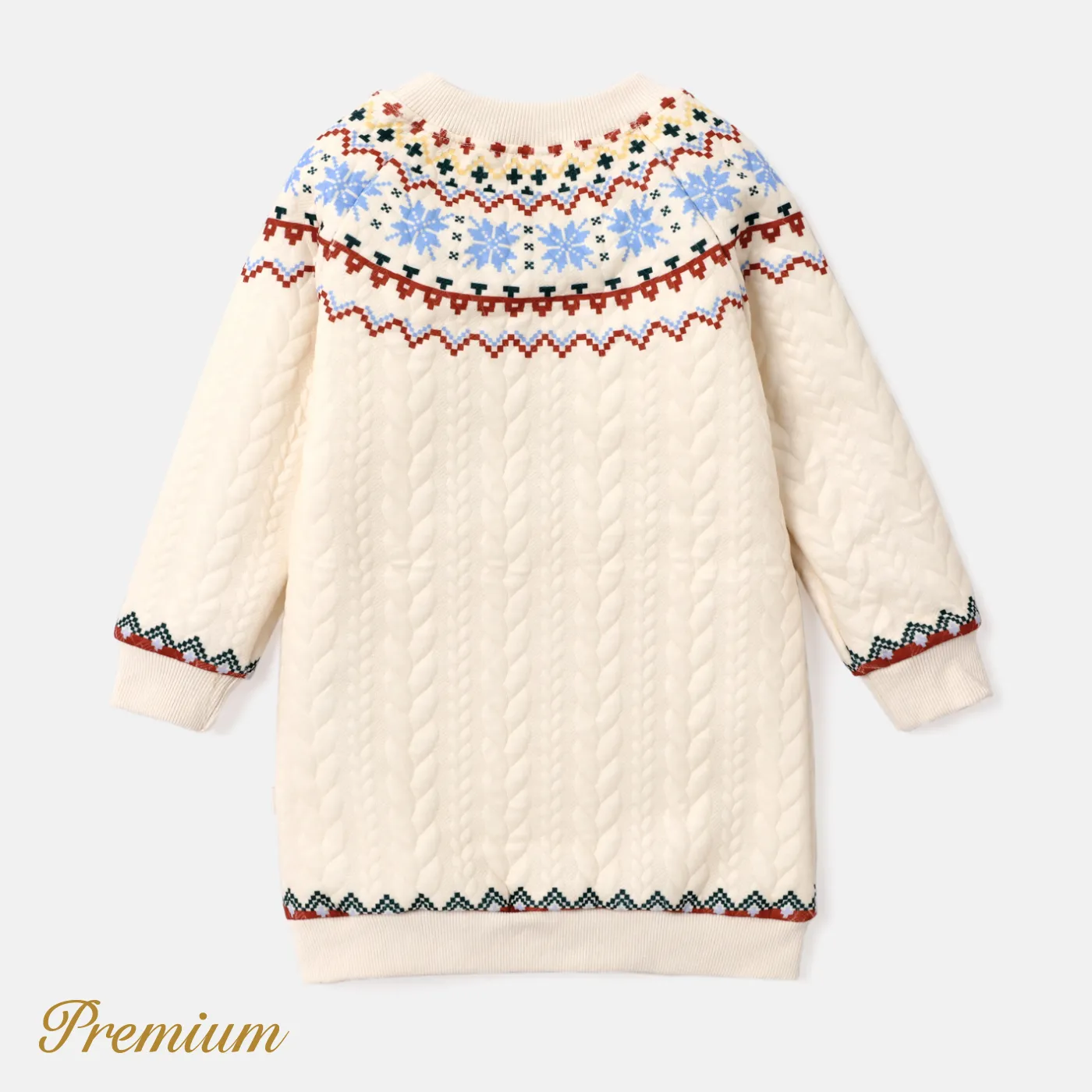 Toddler Girl Christmas Sweet Long Sleeve Dress  image 4