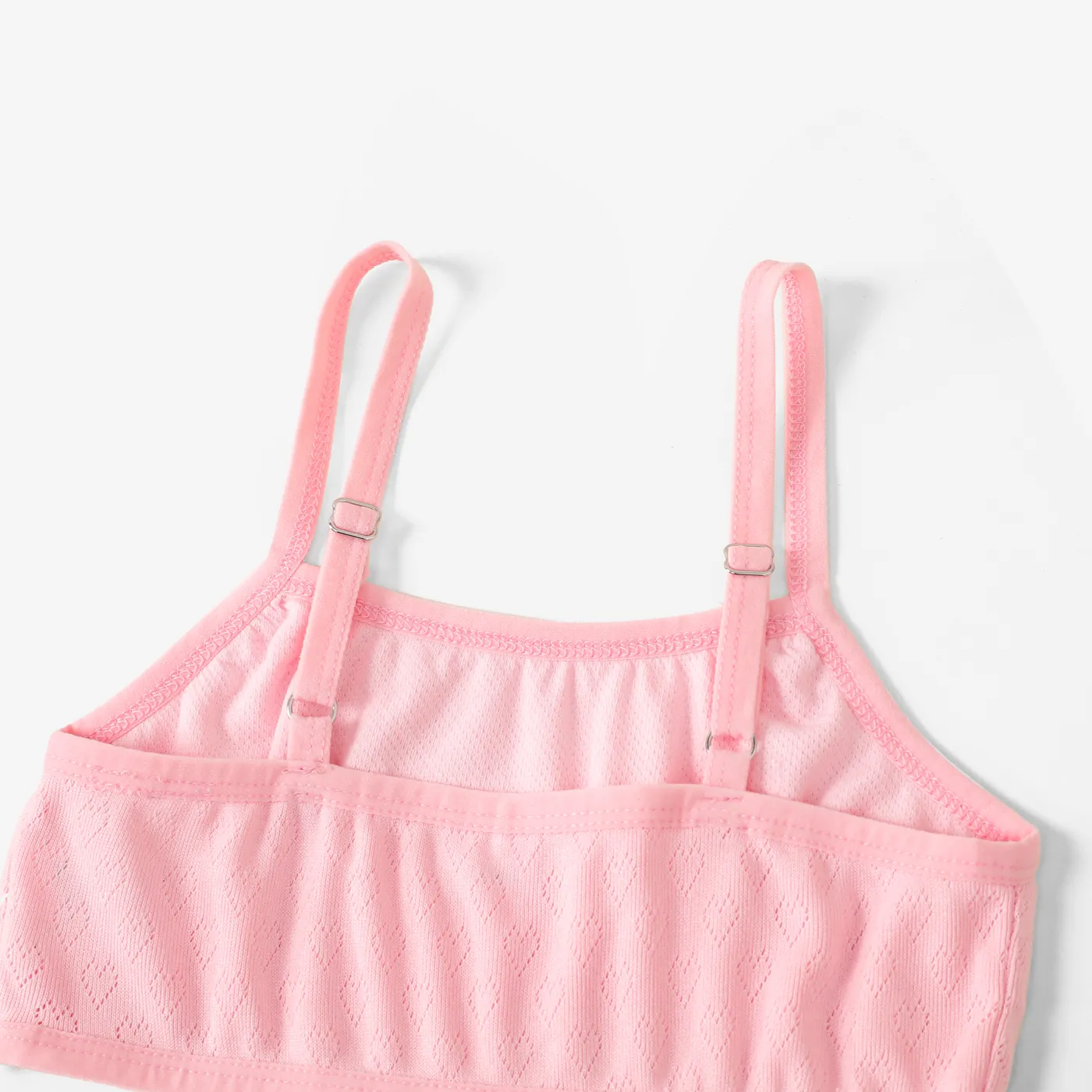 Girl Sweet Solid Color Underwear with Hanging Strap Pink image 3