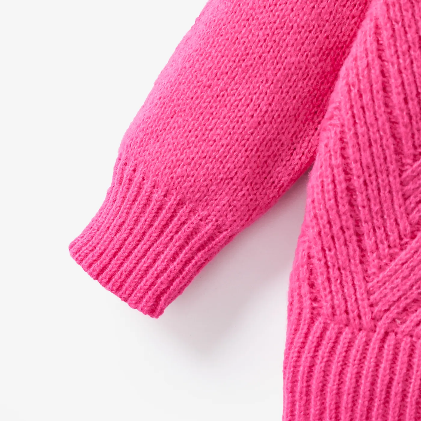 Baby/Toddler Boy/Girl Textured Sweater  Hot Pink image 4