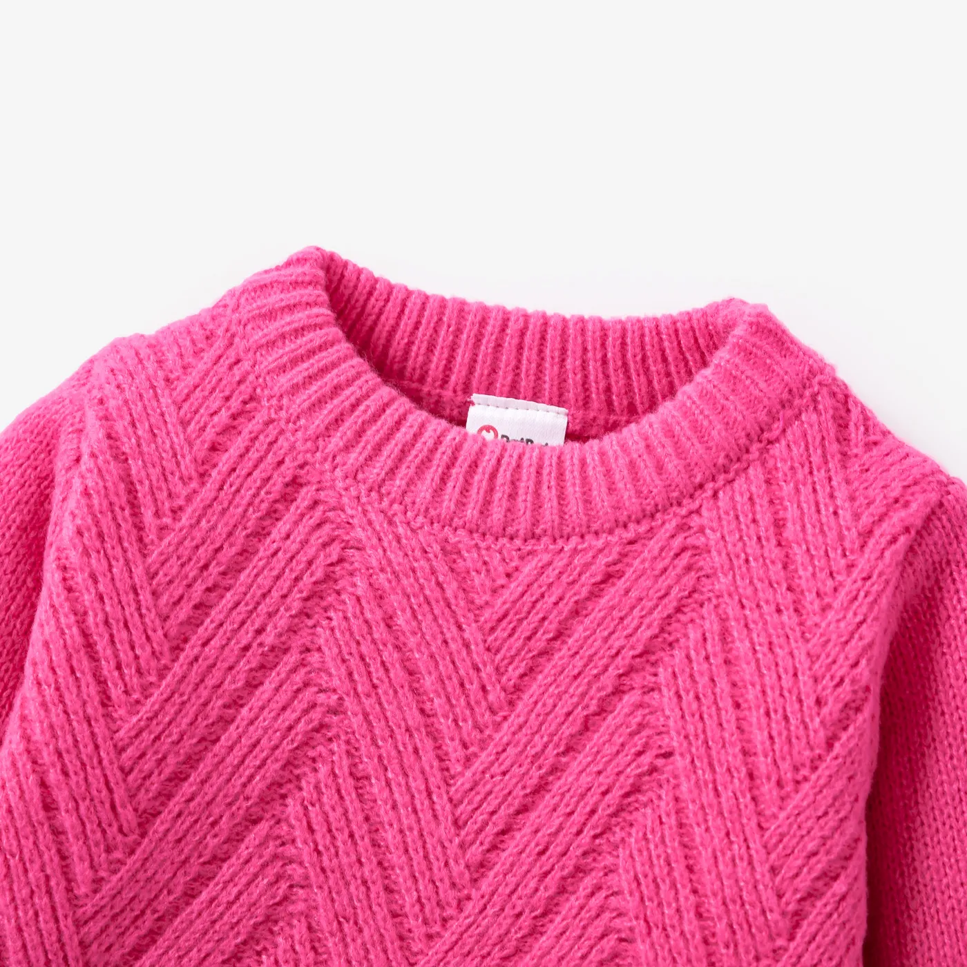 Baby/Toddler Boy/Girl Textured Sweater  Hot Pink image 3
