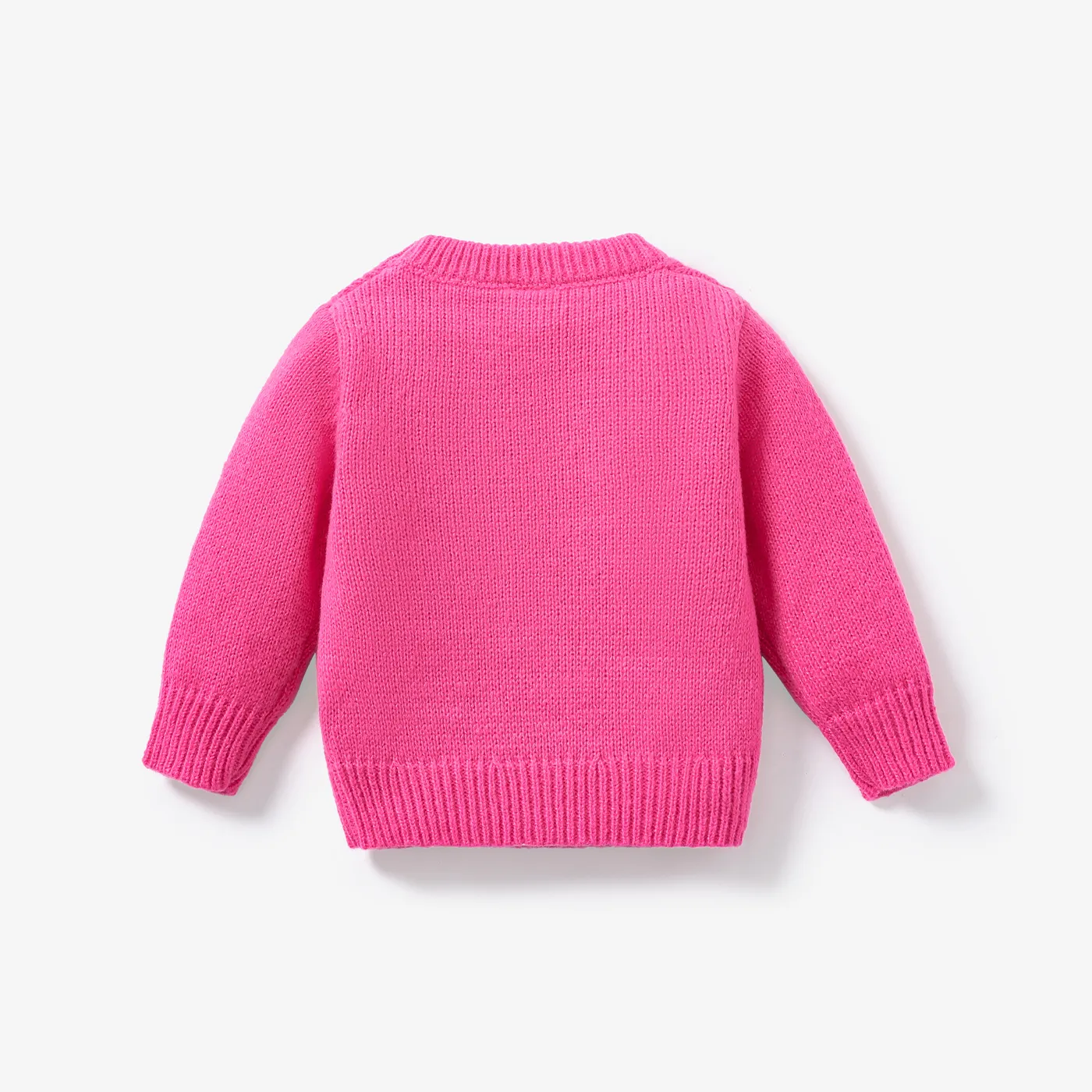 Baby/Toddler Boy/Girl Textured Sweater  Hot Pink image 6