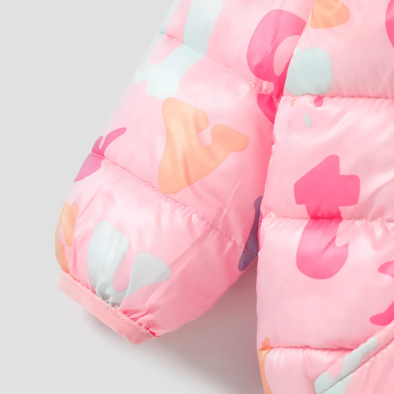 Baby/Kid Mädchen Kindlicher 3D-Ohren-Design-Wintermantel mit Kapuze  rosa big image 1