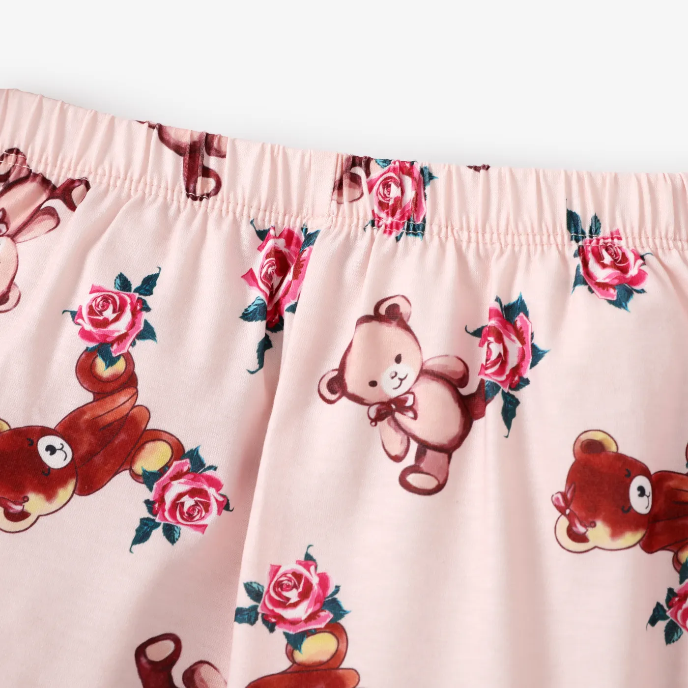 2 unidades Criança Menina Infantil Urso Pijamas Rosa image 4
