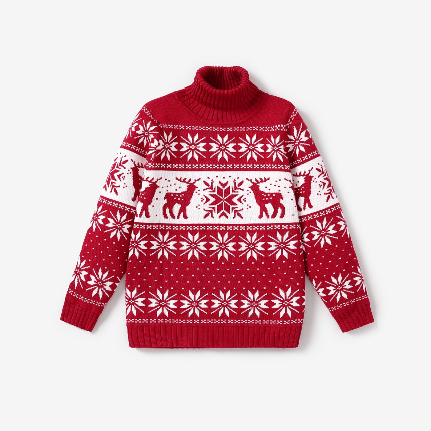 Kid Boy/Girl Christmas Bohemia Turtleneck Sweater