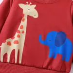 Baby Boy Fashionable Animal Pattern  Long Sleeve Tee Set   image 2