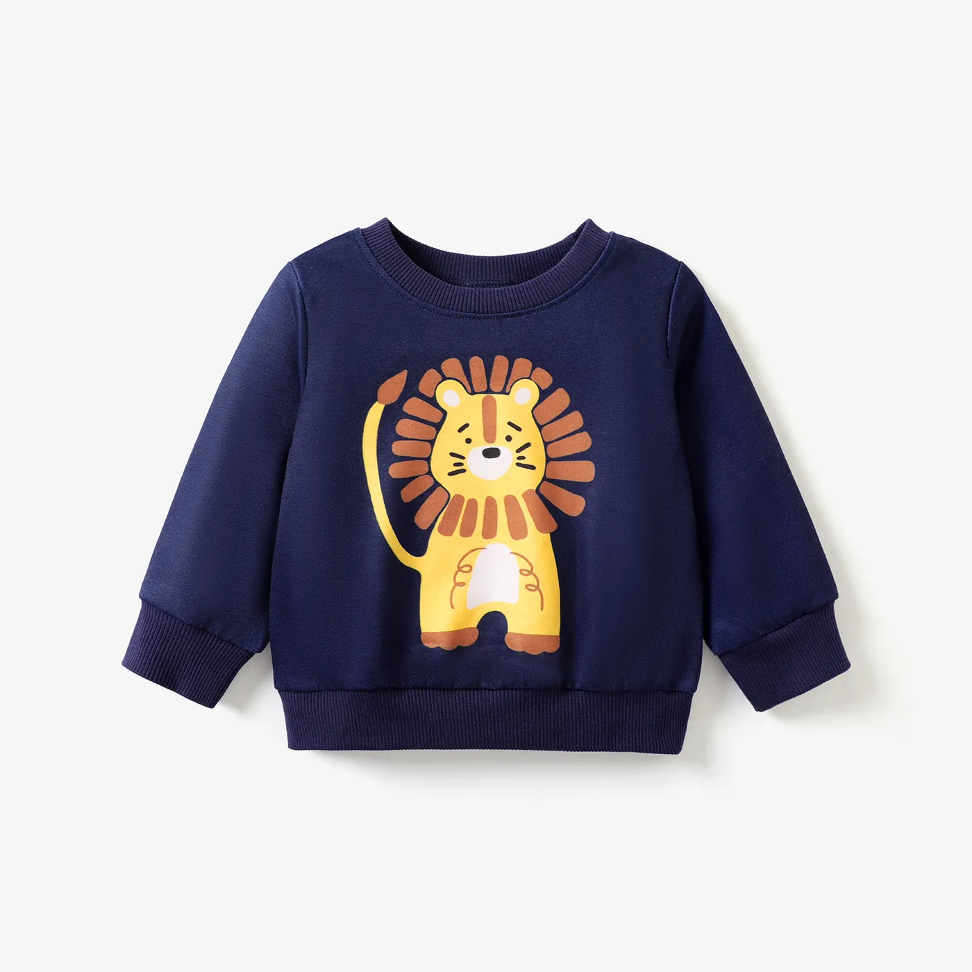  Baby Boy Animal Pattern Hoodie/Top Deep Blue big image 1