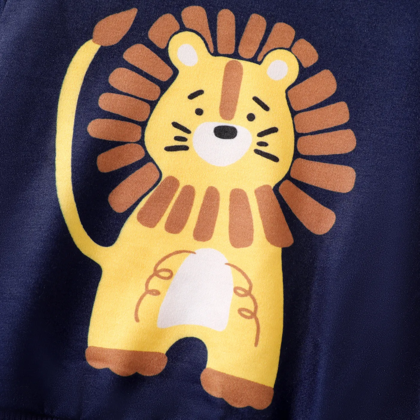  Baby Boy Animal Pattern Hoodie/Top Deep Blue image 2
