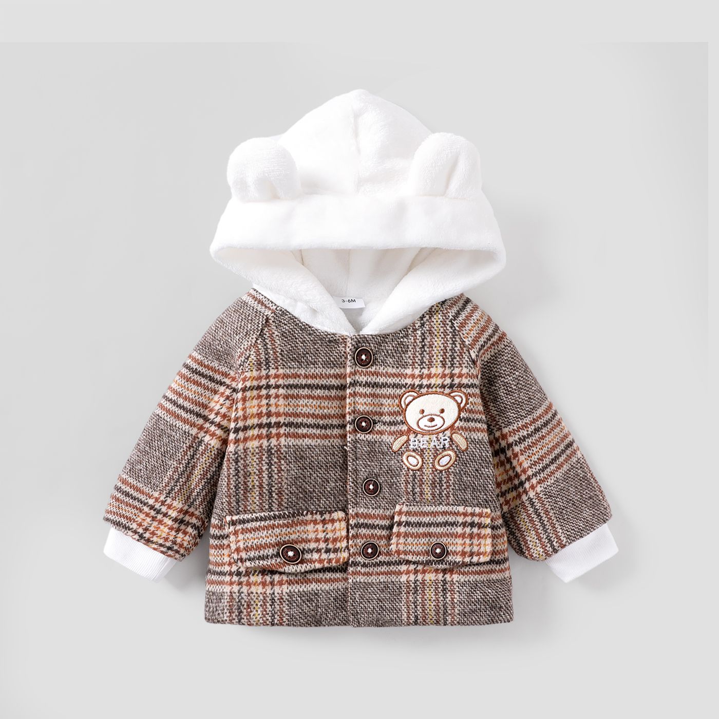 Baby Girl/Boy Hyper-Tactile Grid Coat