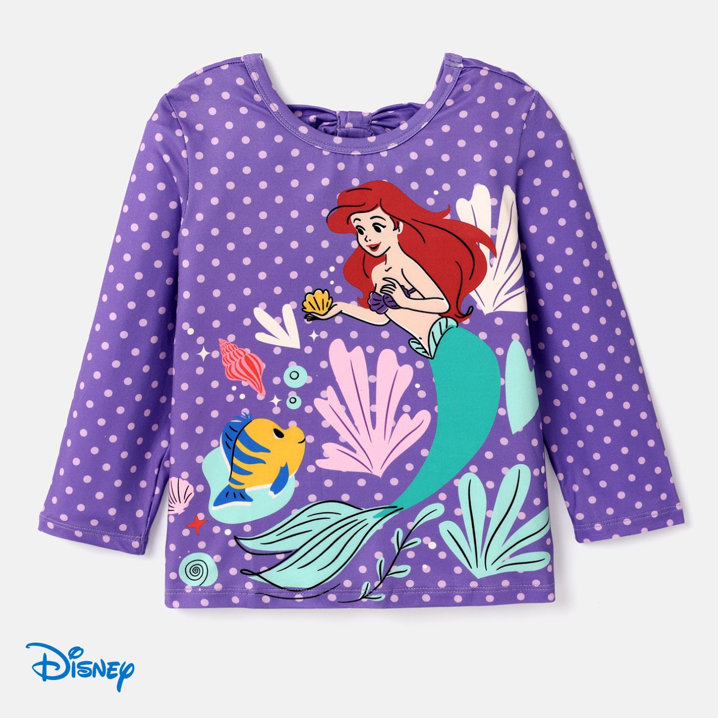 

Disney Princess Toddler Girl Character Print Bowknot Sweatshirt