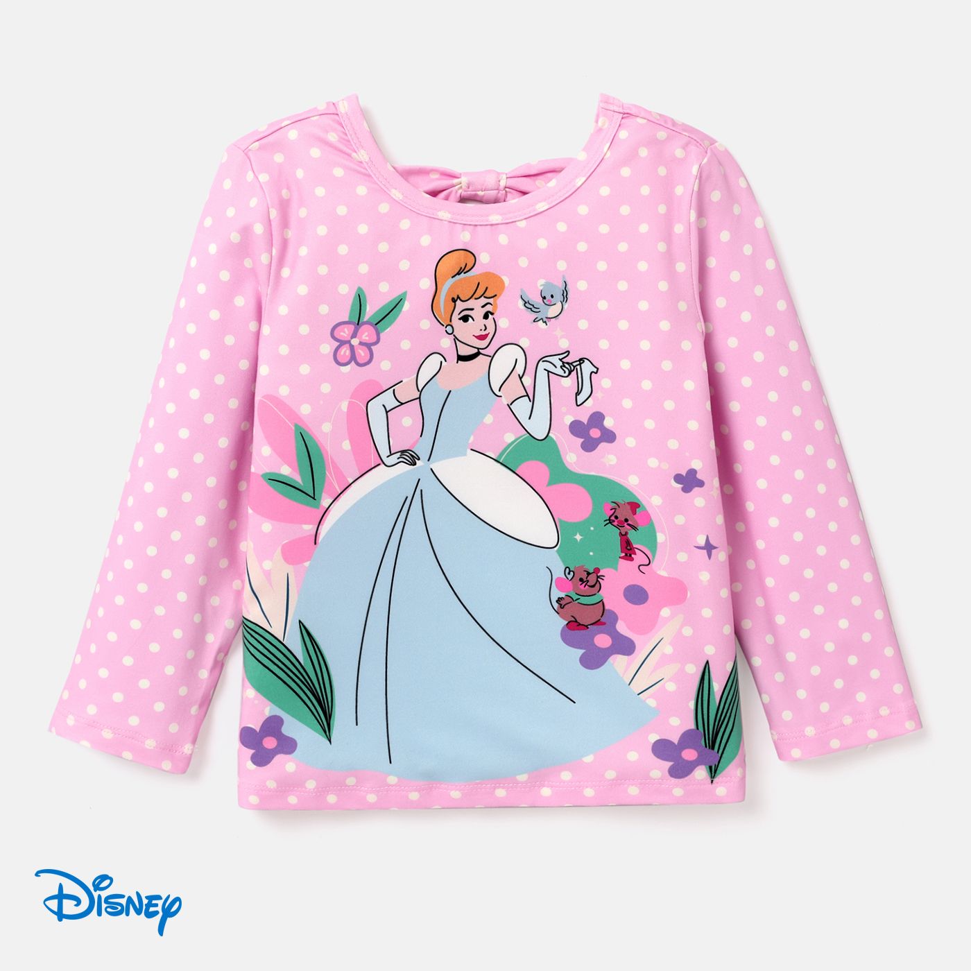 

Disney Princess Toddler Girl Character Print Bowknot Sweatshirt