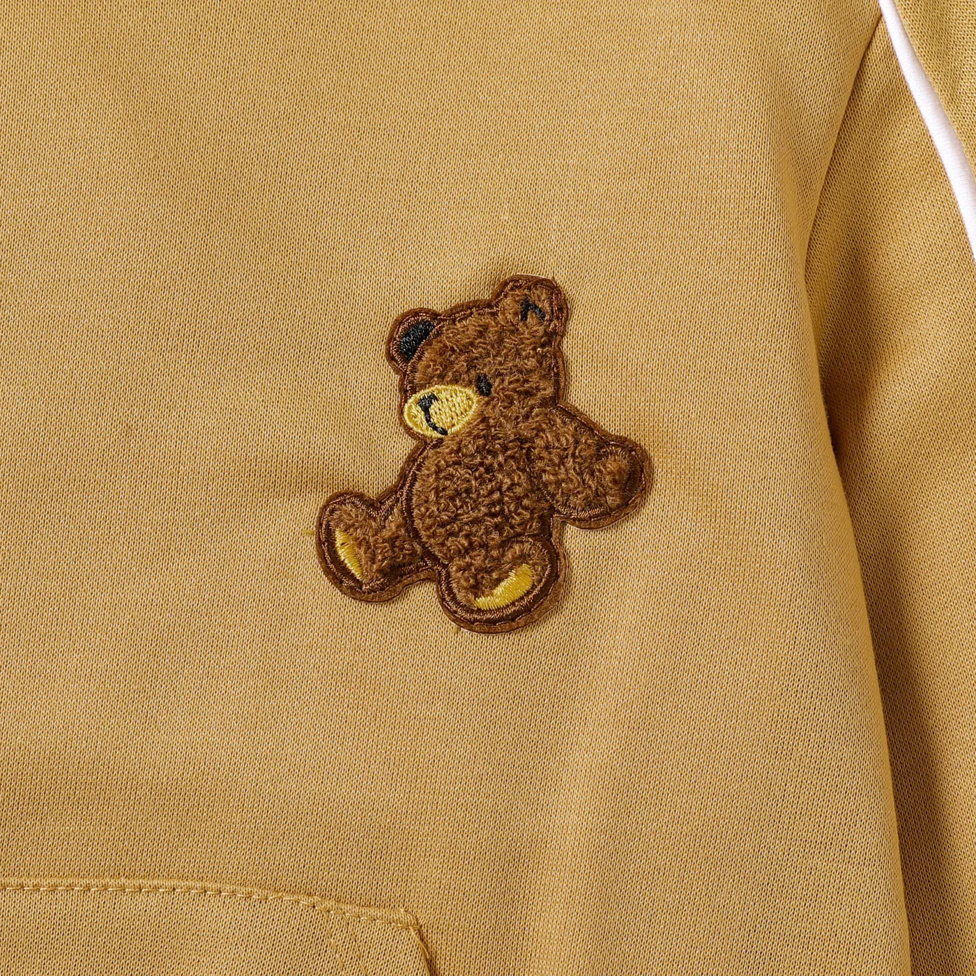 2pcs Toddler Boy Solid Color Hooded  Set  Brown image 4
