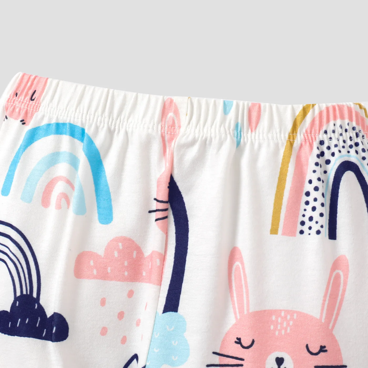 2pcs bebê menina coelho padrão casual pijama set  image 5