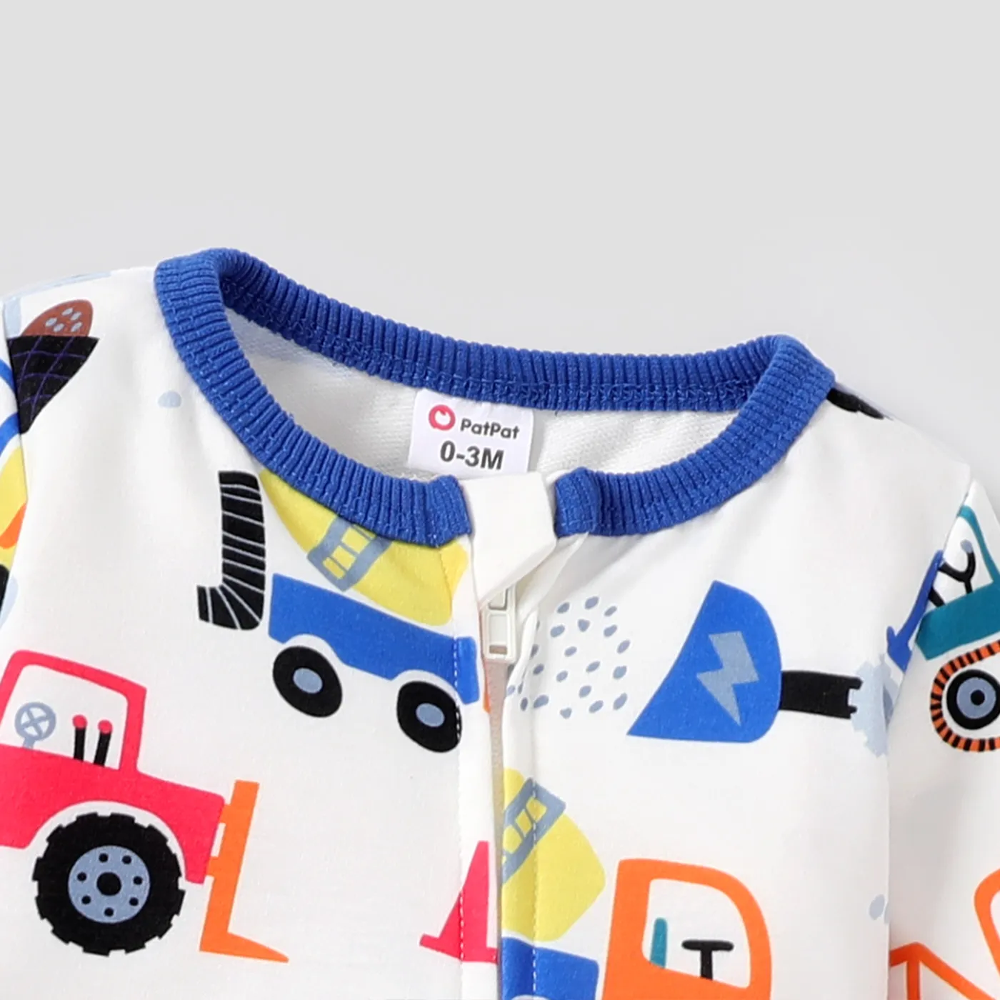 Baby Boy Naia Childlike Vehicle Zipper Long Sleeve Jumpsuit   image 3