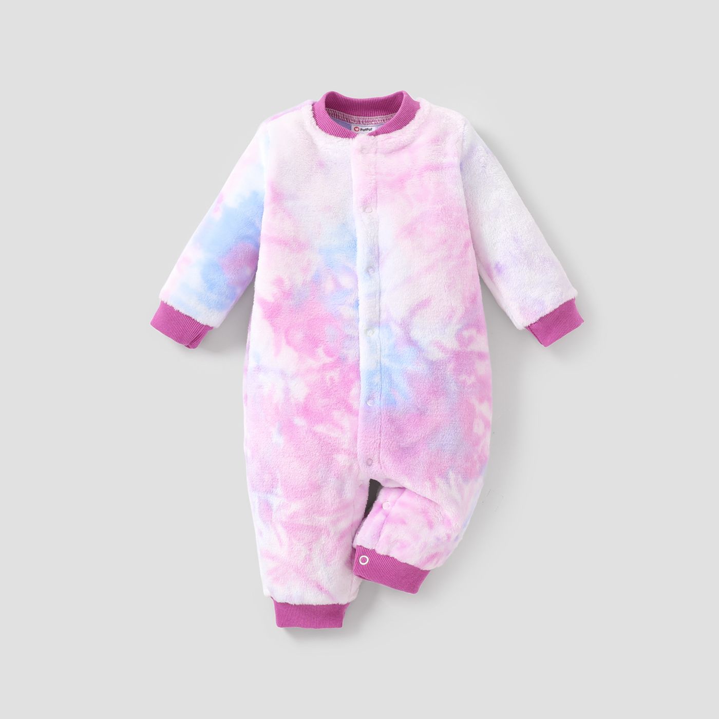 Baby Girl/Boy Tie-Dye Long Sleeve Jumpsuit