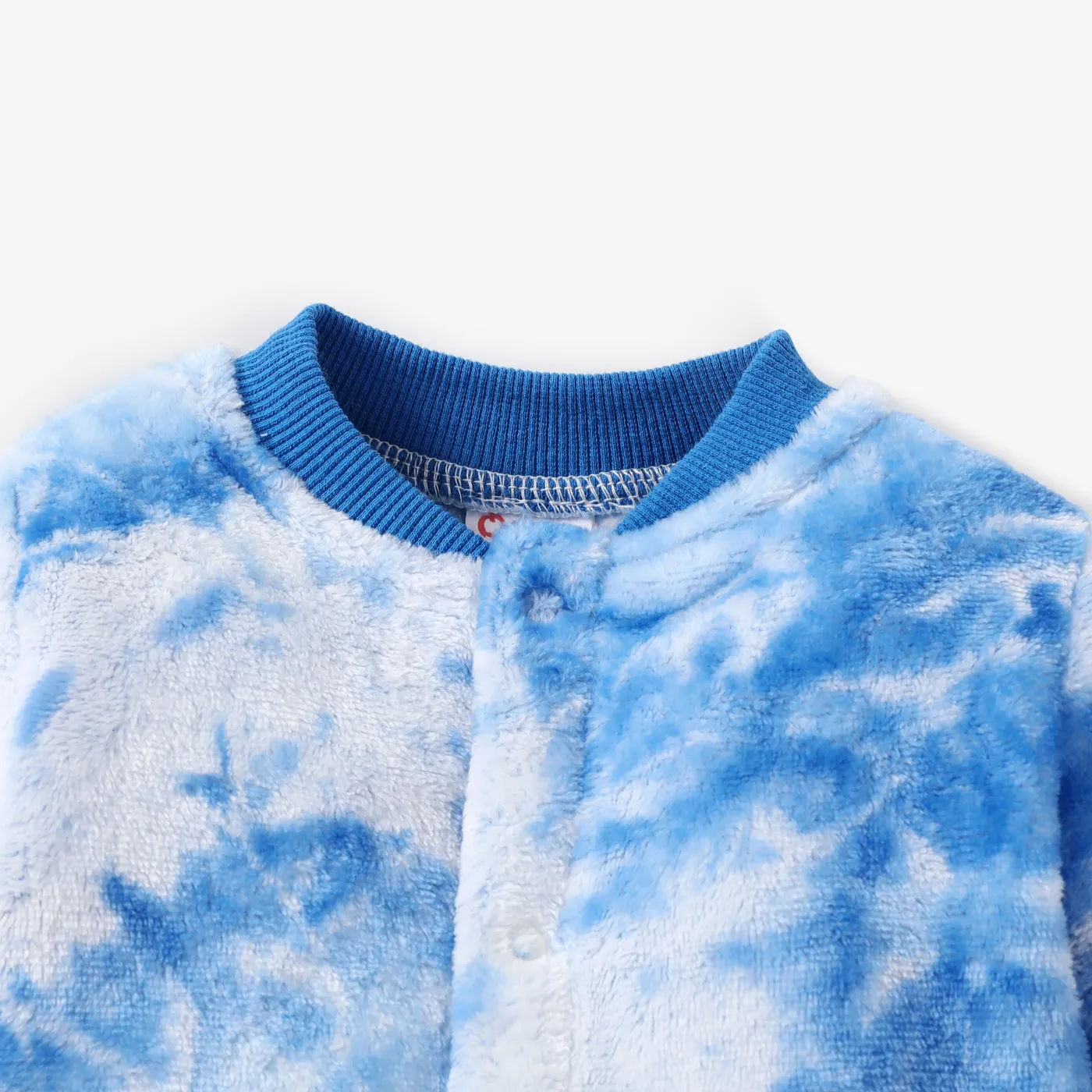 Baby Girl/Boy Tie-Dye Long Sleeve Jumpsuit Blue image 3