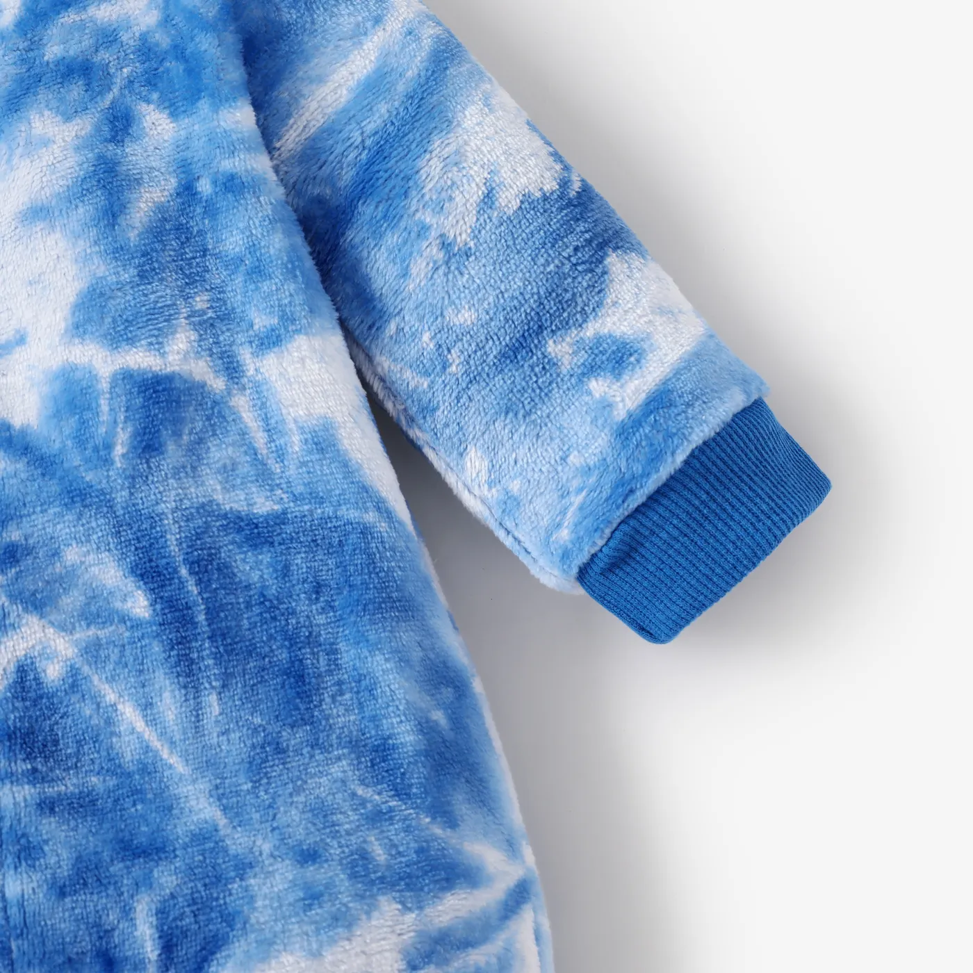 Baby Girl/Boy Tie-Dye Long Sleeve Jumpsuit Blue image 4