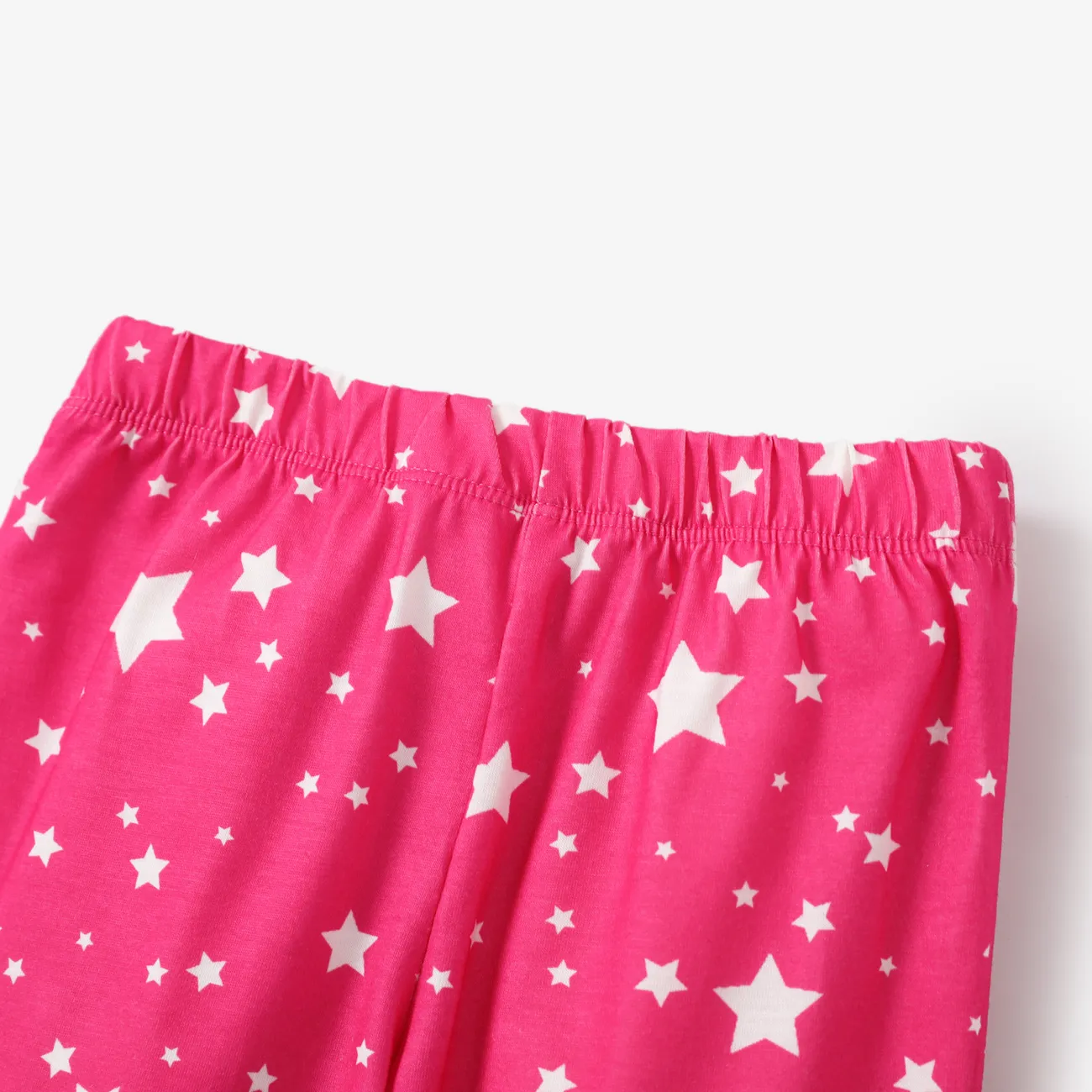 2pcs Toddler Girl Casual Unicorn Pajama Set Multi-color big image 1