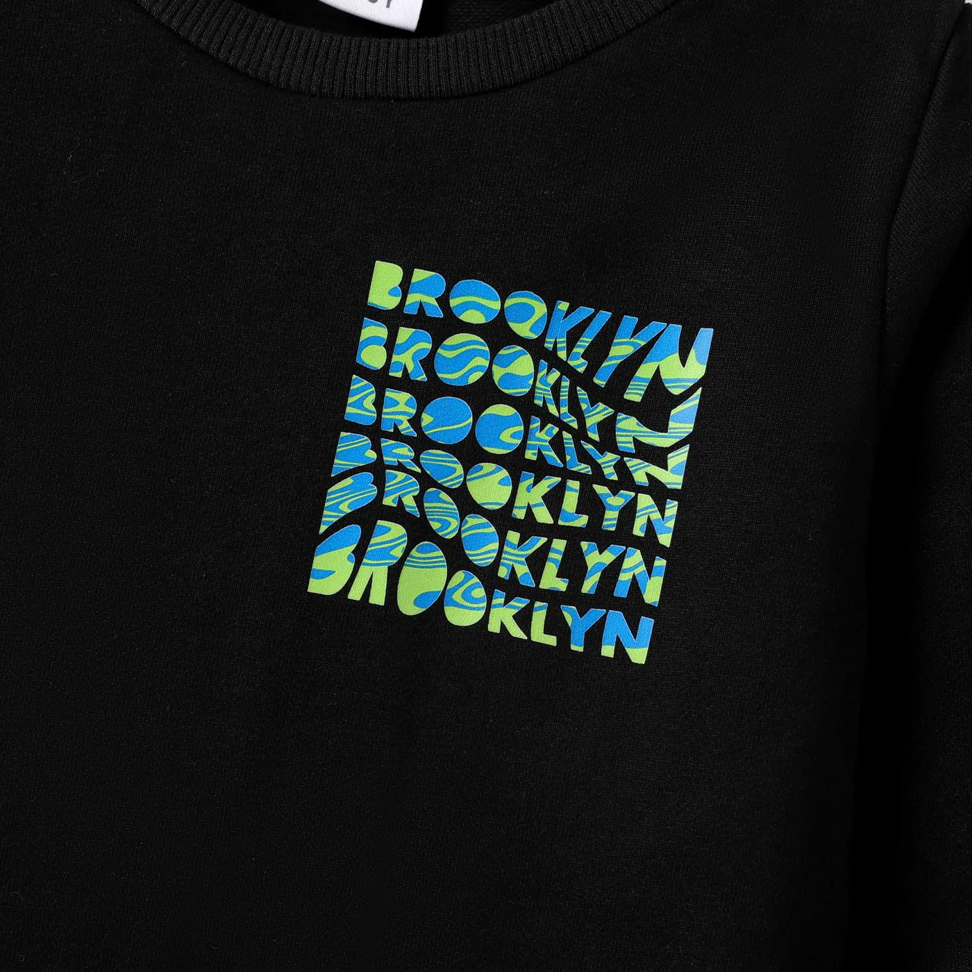 2pcs Kid Boy Avant-garde Letter Long Sleeve Set  image 4