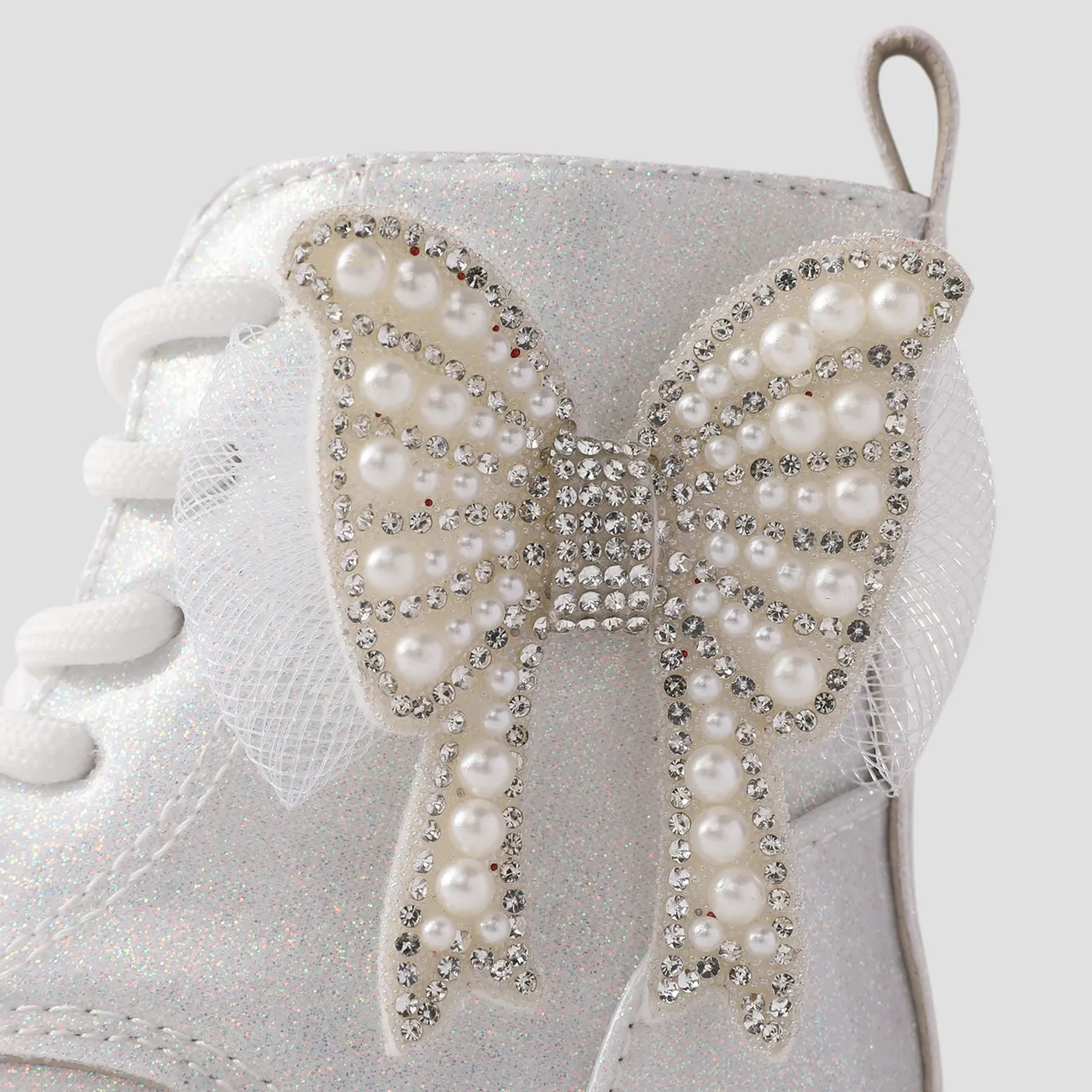 Toddler and Kids Beautiful Butterfly Decor Side Zipper Boots Silver big image 1