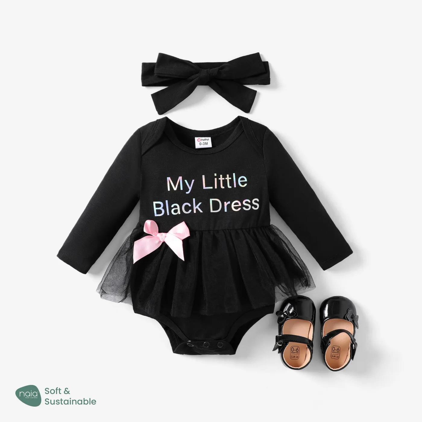 Baby Girl Leopard or Stars Mesh Princess Party Romper Black-A