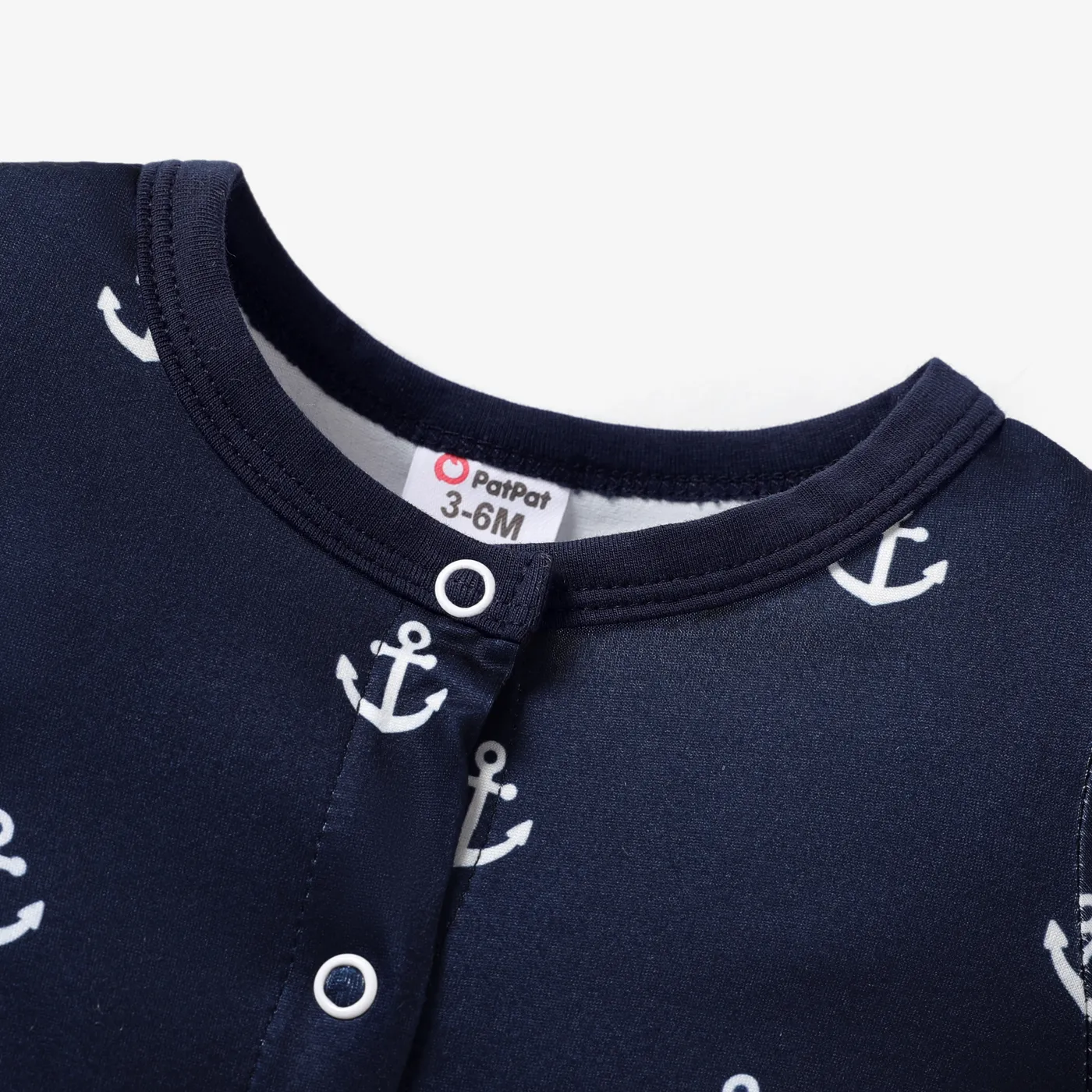 Baby Boy Print/Striped Short-sleeve Snap Romper  image 4