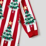 Christmas Family Matching Trees Print Stripes Long-sleeve Pajamas Sets(Flame resistant)  image 4