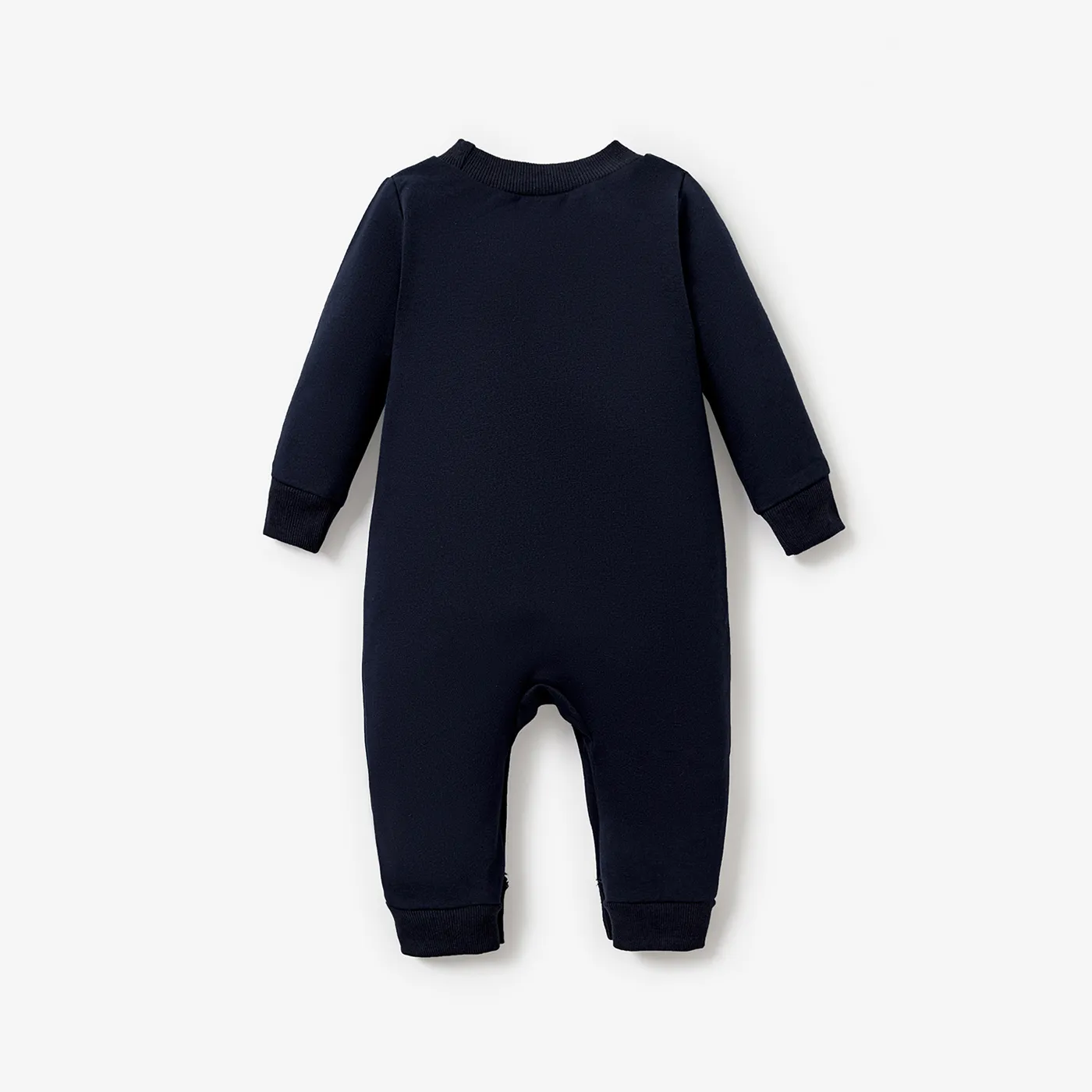 Baby Boy Adorable Rabbit Animal Pattern Long Sleeve Jumpsuit  image 2