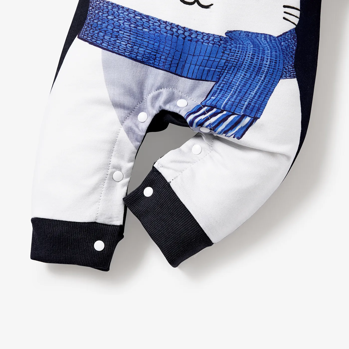 Baby Boy Adorable Rabbit Animal Pattern Long Sleeve Jumpsuit  image 5
