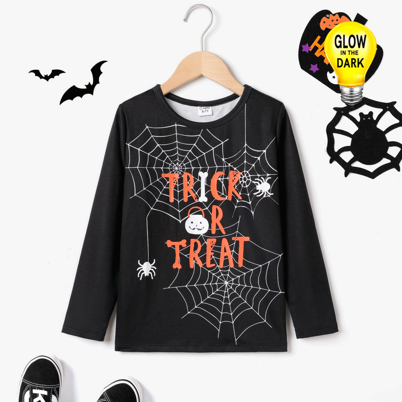 Kid Boy Medium Thick Halloween Childlike T-Shirt Set 