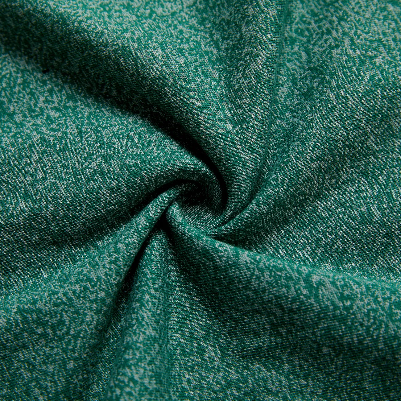 Solid Hooded Long-sleeve Baby Jumpsuit Dark Green big image 1
