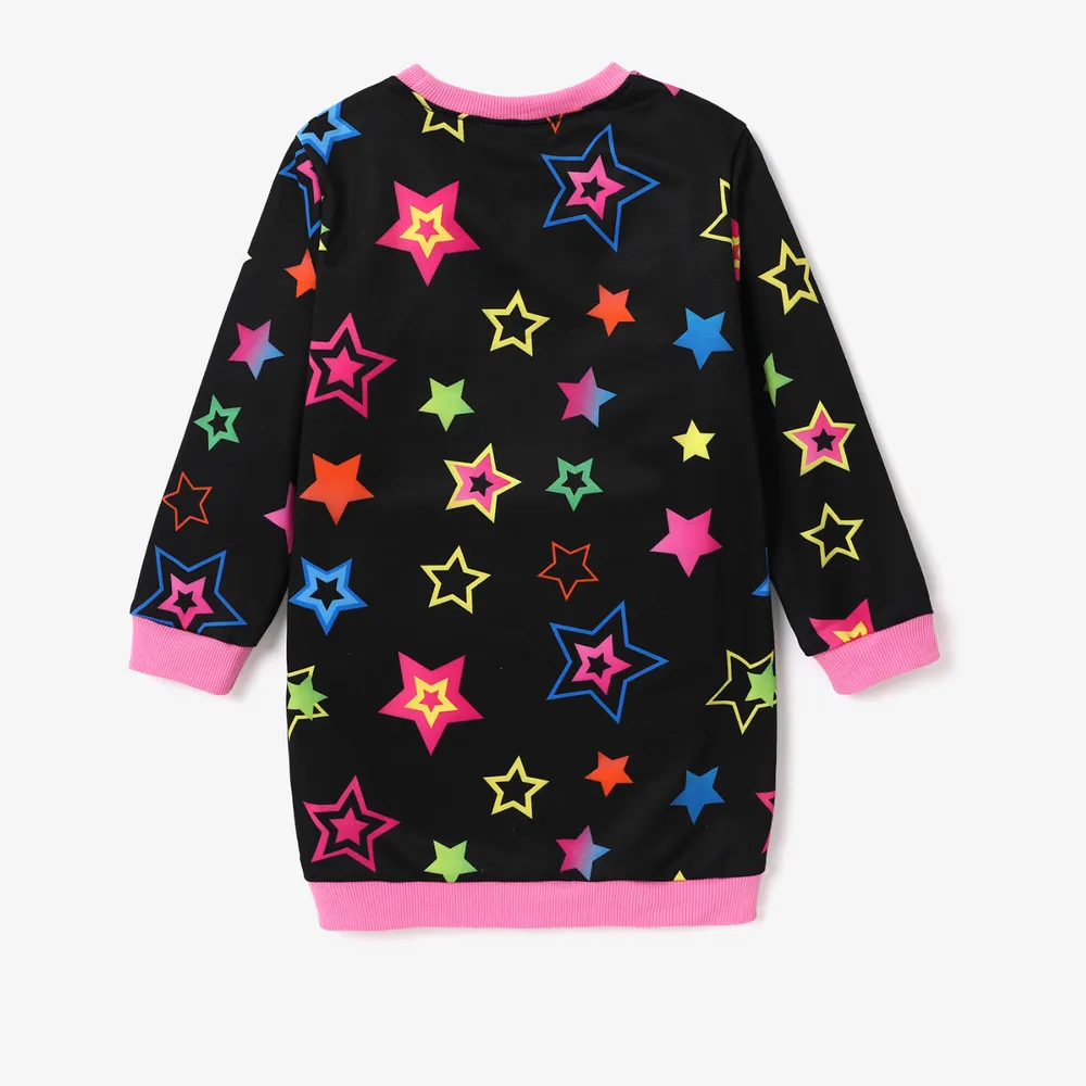 Disney Mickey and Friends Toddler Girl Character Print Long-sleeve Dress  big image 2