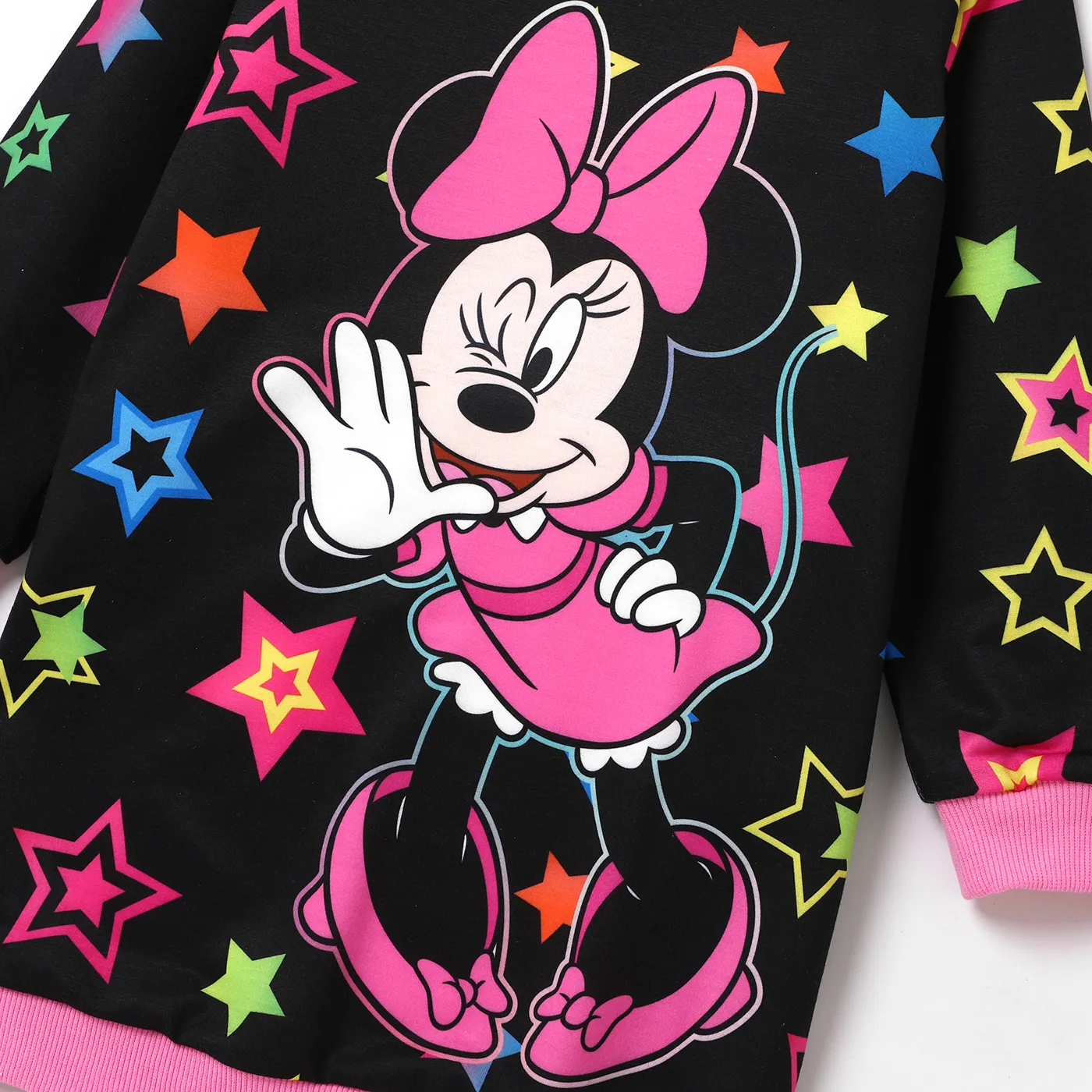 Disney Mickey and Friends Toddler Girl Character Print Long-sleeve Dress  image 3