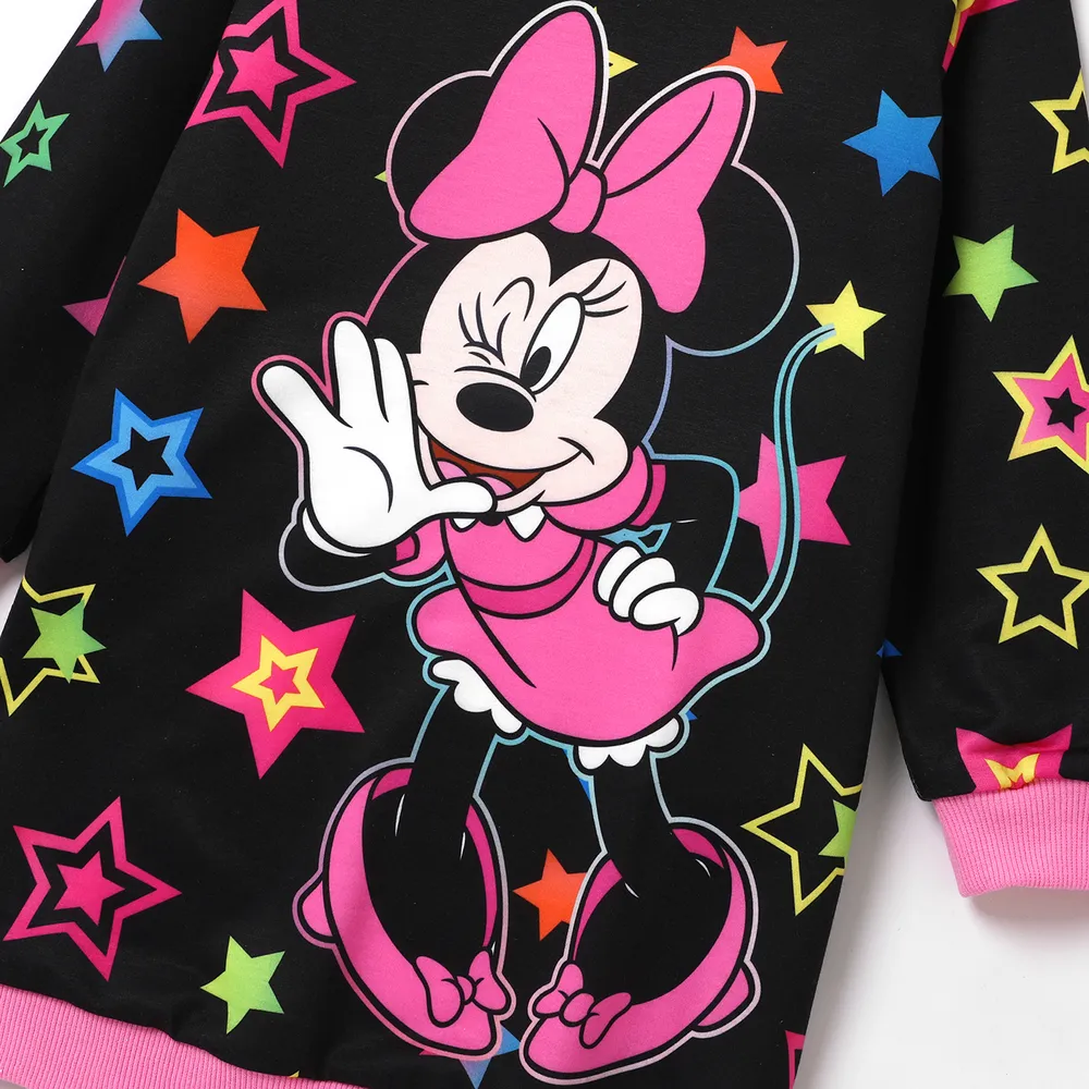 Disney Mickey and Friends Toddler Girl Character Print Long-sleeve Dress  big image 3