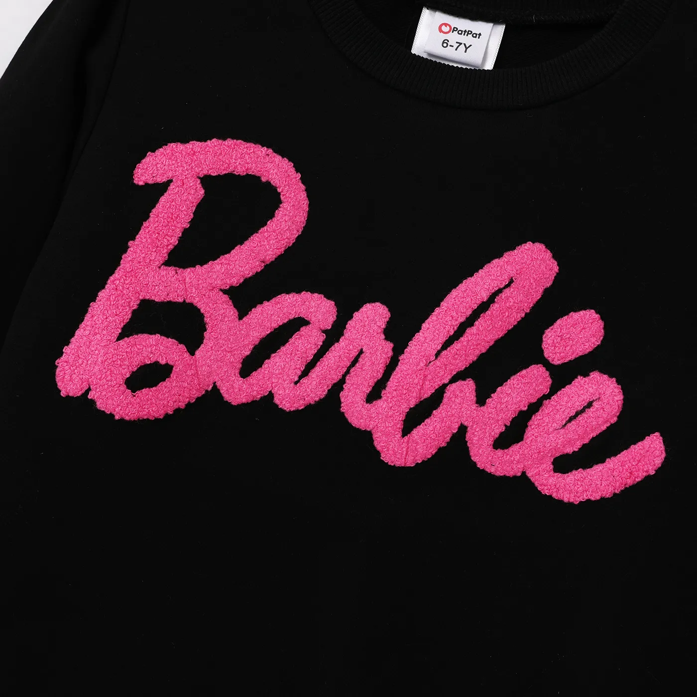 Toddler/Kid Girl Letter Embroidered Long-sleeve Cotton Sweatshirt  image 3