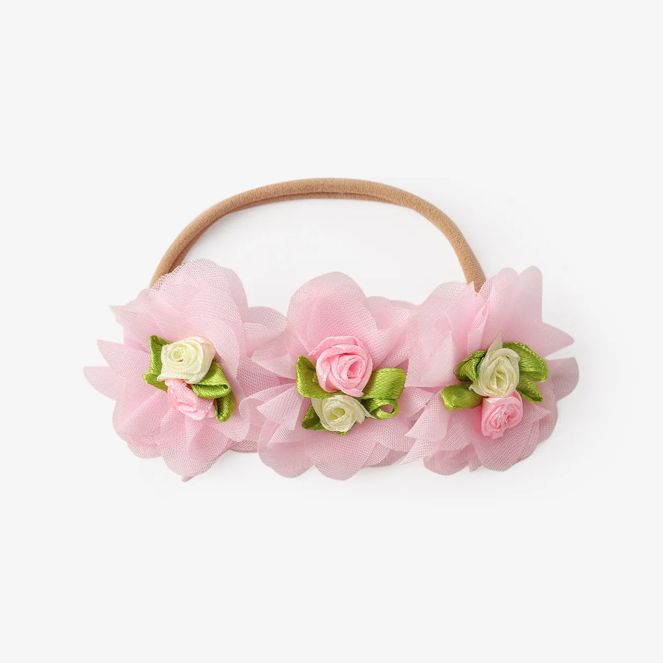 bandeau accessoire pour bébé / enfant en bas âge pour les cheveux de fleur de rose d’amour Rose big image 1